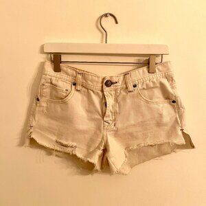 Free People Button Fly Cutoffs